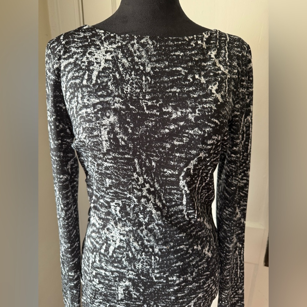 Philosophy Black and White Long Sleeve Dress - Picture 2 of 11